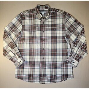 Orvis Classic Collection Mens Large Plaid Button Down Shirt Long Sleeve Multi